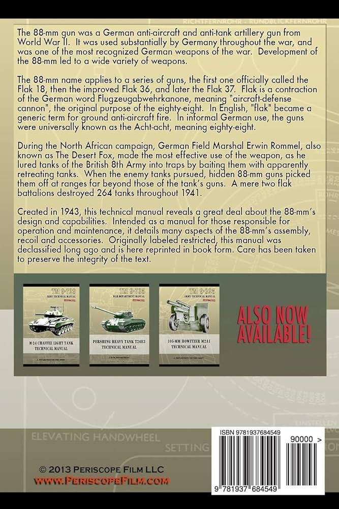 TM E9-369A German 88-mm Antiaircraft Gun Material Technical